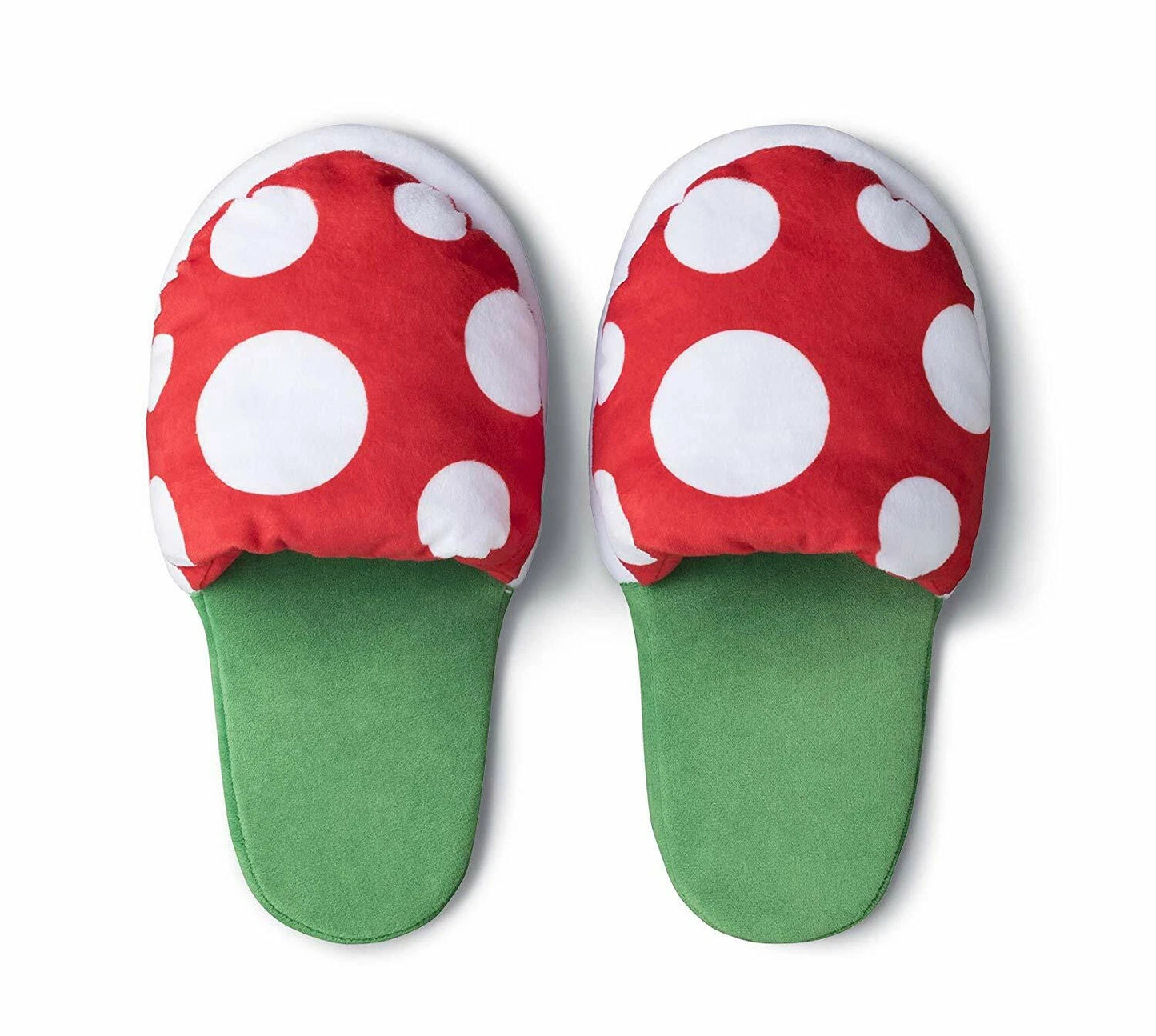Piranha Plant Plush Slippers with Detachable Pipe - Fun House Shoes & Collectible Toy for Gamers