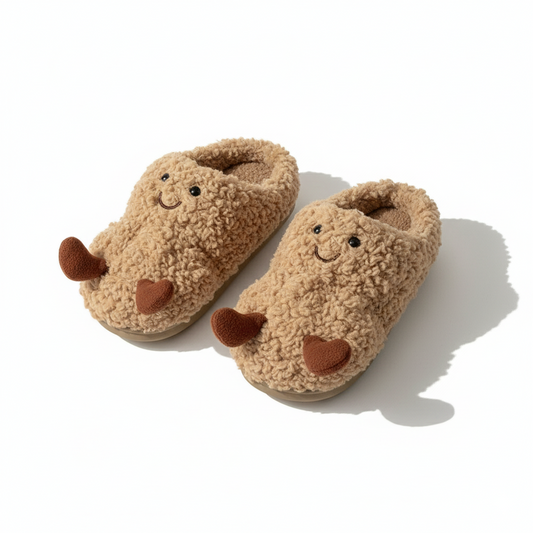 Creative and Fun Peanut Shaped Home Warm Cotton Slippers