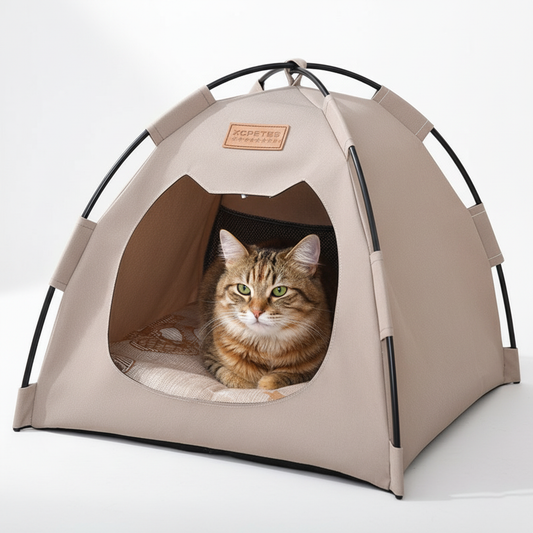 Portable & Washable Pet Tent - Lightweight Outdoor Cat House for Camping & Travel